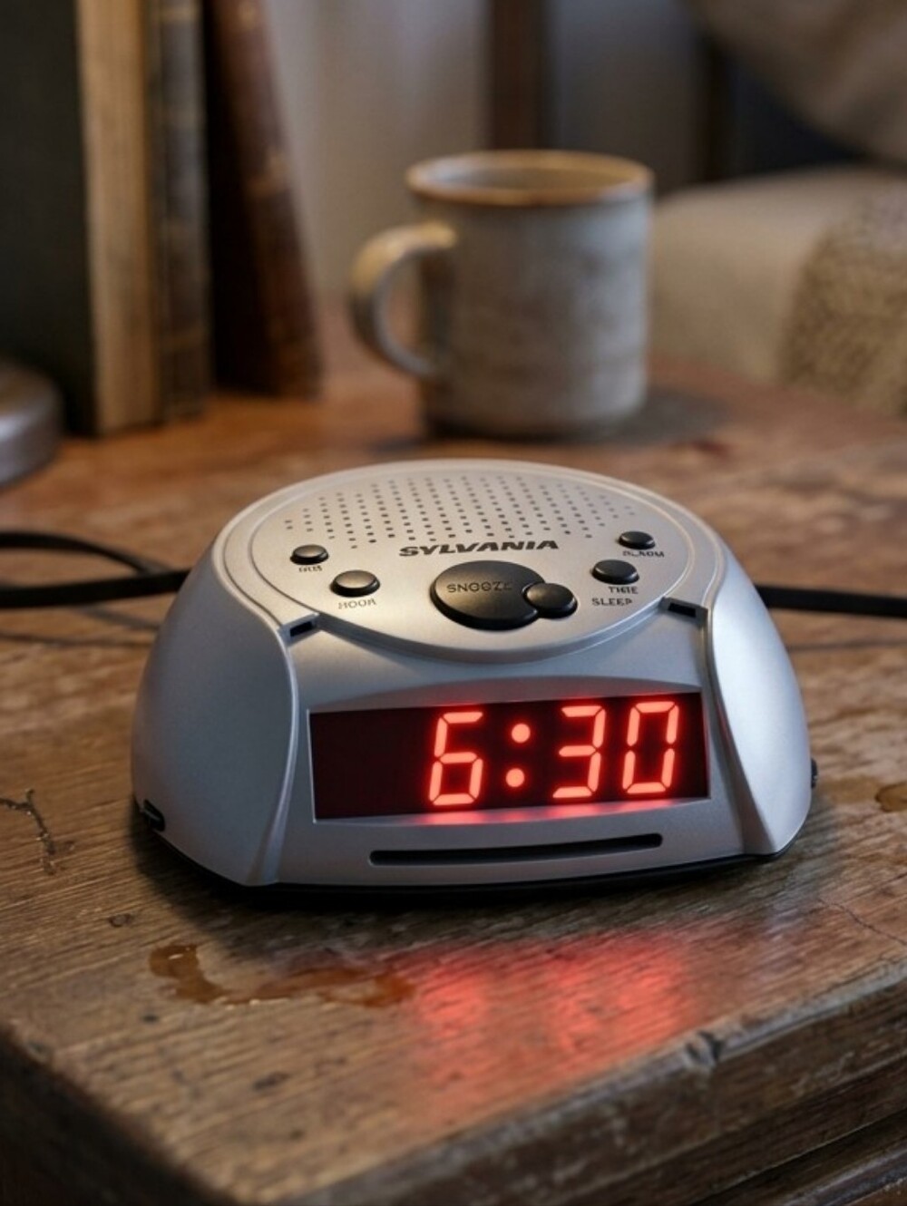 Vintage Sylvania Bedside Digital Alarm Clock / Radio